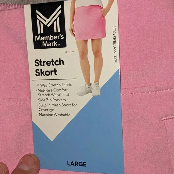 Member’s Mark Ladies Stretch Active Skort Powder Pink L/XL NWT - Picture 11 of 11